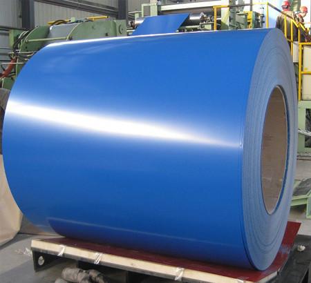 Buy cheap AZ160 PPGL RAL5020 Wall Cladding Ocean Blue Color Coated Steel Pre-Painted Aluzinc Steel IBR Corrugated Wall Panels from wholesalers