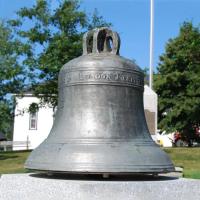 Buy cheap Brass Color Large Bronze Bell 3D+2D Design Metal Casting And Polishing product