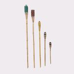 Outdoor Natural Bamboo Tiki Torch Yard Deck Decoration Garden Toy Colorful For