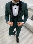 Bergamo Green Mens Peak Lapel Tuxedo