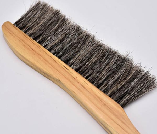 Buy cheap Three Row Bee Brush Horse Hair Bee Brush Beekeeping wood handle Beekeeping Brush from wholesalers
