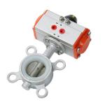 Wafer Ductile Cast Iron Series Pneumatic Centerline Butterfly Valve Normal