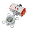 Buy cheap Stainless Steel Handle Pneumatic Butterfly Valve with Pneumatic Actuated Operation from wholesalers