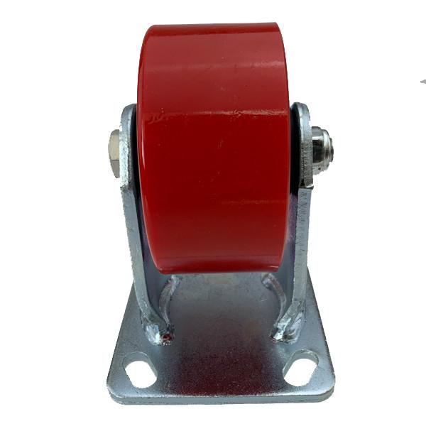 Buy cheap 4 Inch Heavy Duty Rigid Fixed PU Caster Wheel Iron Polyurethane Caster Wheels from wholesalers
