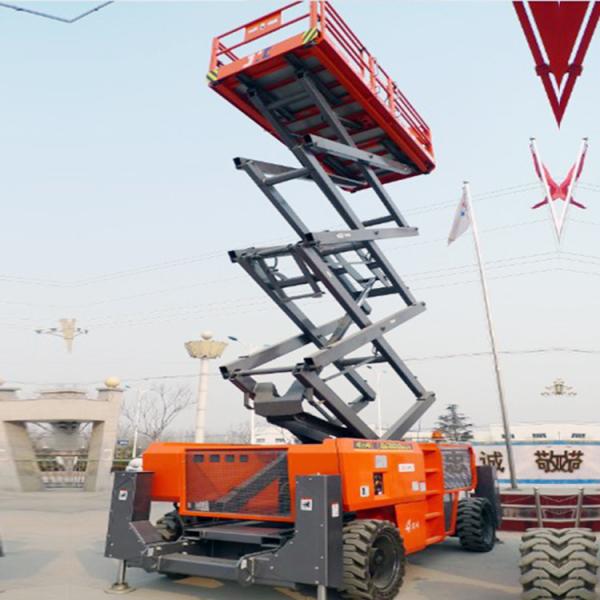 Buy cheap Lifting height of 14m Self-cutting fork type aerial working platform from wholesalers