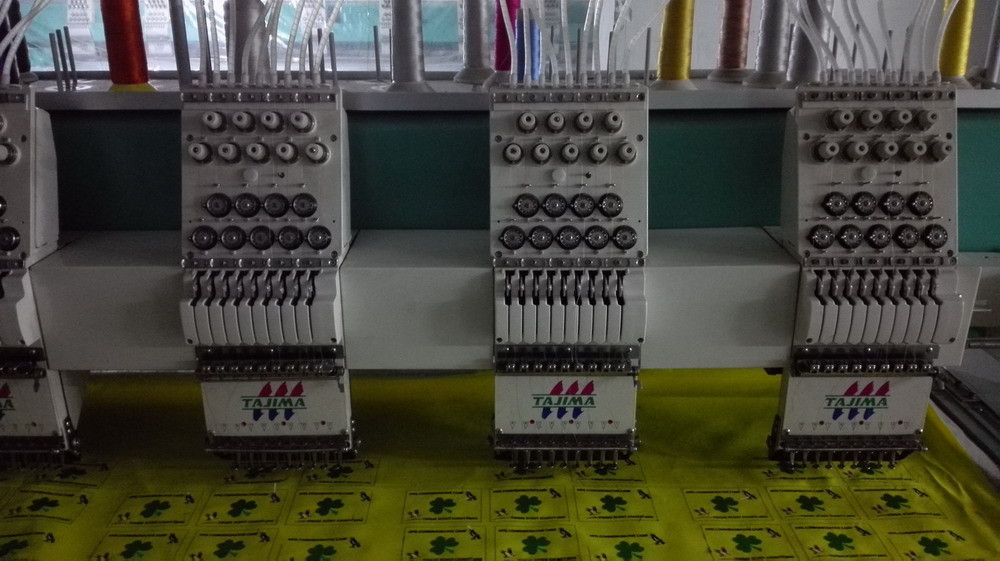 18 Heads 9 Needles Tajima Reconditioned Embroidery Machines Support 12 Languages