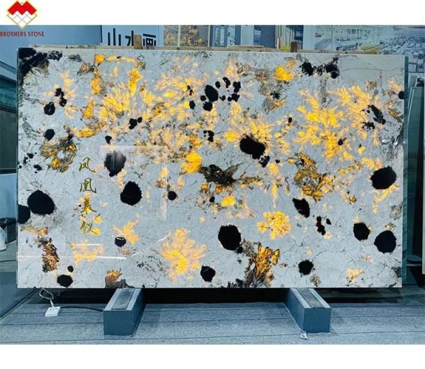 Buy cheap Brazilian Splendor White Quartzite Stone Big Slab 18mm Thickness for Villas and Hotels from wholesalers