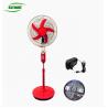 Buy cheap Indoor / Outdoor Ac Dc Electric Stand Fan , Battery Operated Pedestal Fan from wholesalers