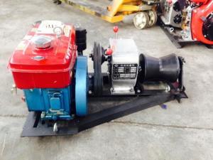 Wholesale Portable Cable Winch Puller Cylindrical Shape With Water Cooled Diesel Engine from china suppliers