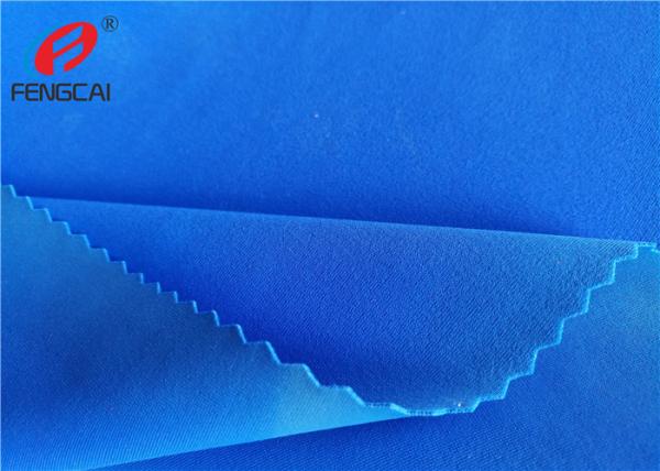 Warp Knitting Shiny 85 Polyester 15 Spandex Fabric 4 Way Stretch For Women
