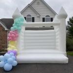 Party Rental Equipment White Bounce House Jumping Castle Inflatable Bouncer