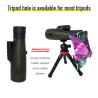 Buy cheap High Power Zoom Monocular Telescope 10-30X50 With Smartphone Holder Tripod from wholesalers