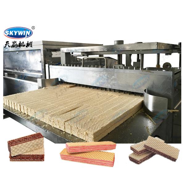 Quality Industrial Wafer Machine 304 Stainless Steel Chocolate wafer biscuit production line for sale
