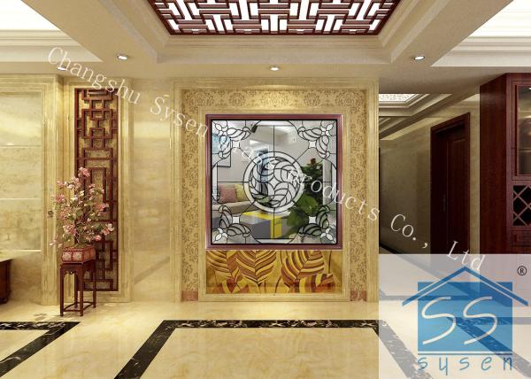 Buy cheap Double Tempered Decorative Window Glass Panels , Black Patina Home Window Glass from wholesalers