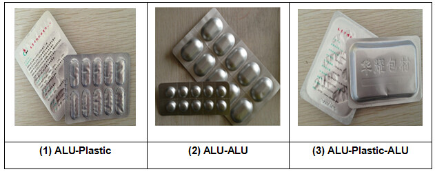 Small Alu Alu PVC Blister Packing Machine Plastic Pharmaceutical Packing