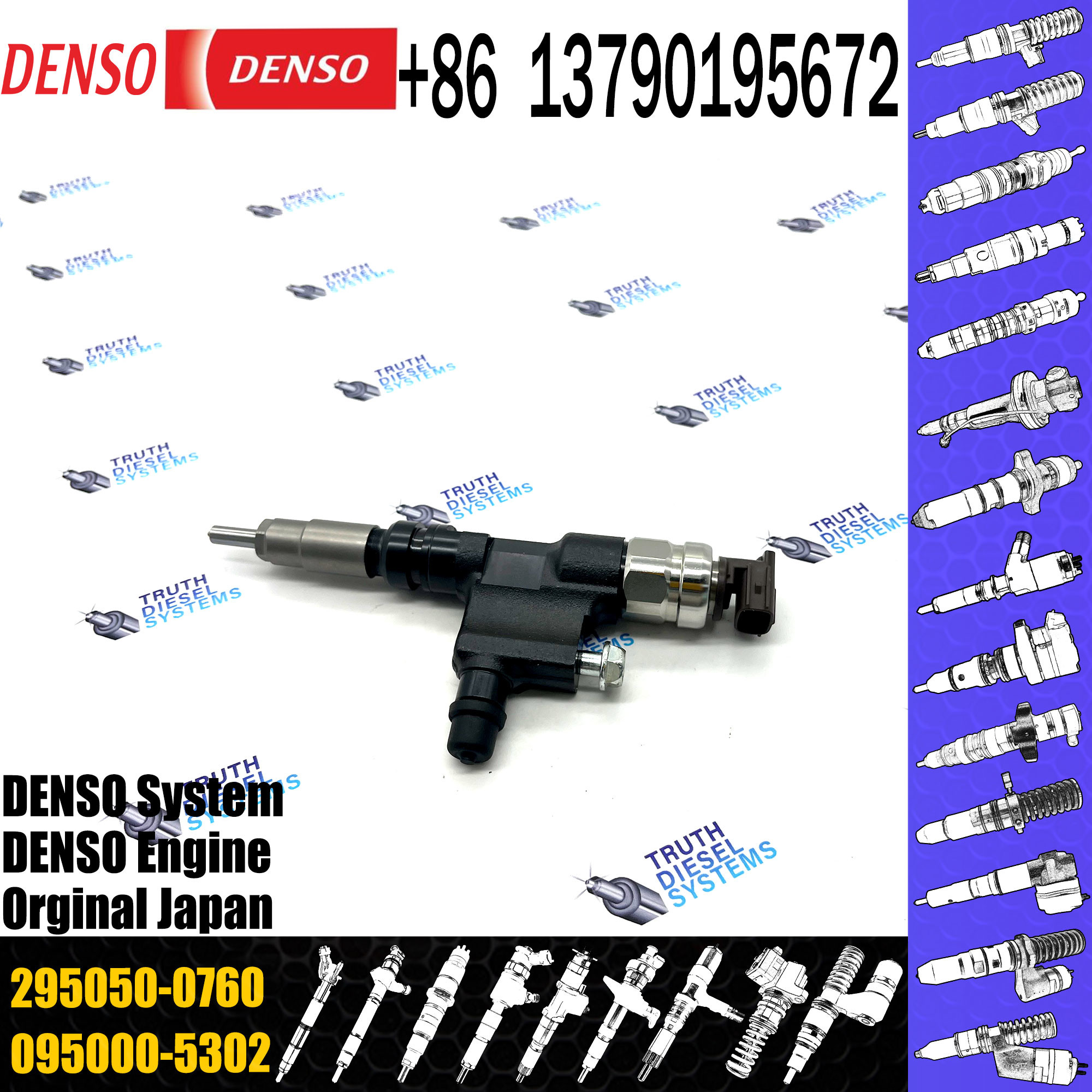 Common Rail Injector 23670-E9260 295050-0760 For Toyota Dyna XZU610D-TWTMB3 N04C Diesel Injector 23670-E9260 295050-0760