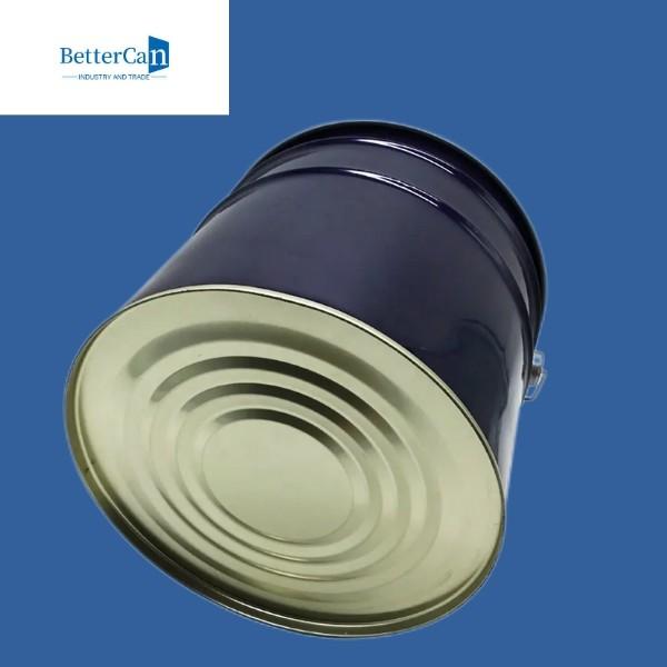 Buy cheap Blue 5 Gallon Metal Paint Bucket , Round Metal Pail With Handle from wholesalers