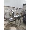 Buy cheap 2020 China Stainless Steel Elk Wapiti Metal Sculptures For Garden Wall Art from wholesalers