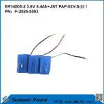 3.6V 5.4AH ER14505-2 Primary Battery High And Stableoperating Voltage Long