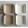 Buy cheap 8'' 9" Clamshell Food Containers Sugarcane Food Box Bio Take Away Burger Box from wholesalers