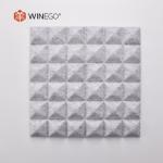 12mm 24mm 3D Polyester Fiber Acoustic Panel , Mold Resistant Polyester Acoustic