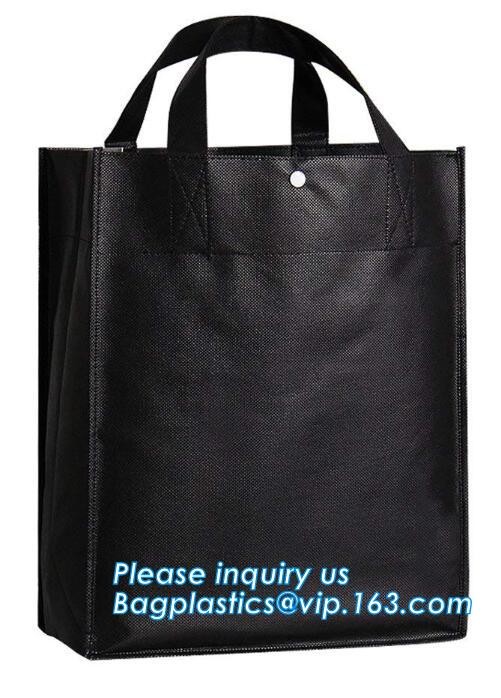 promotion gloss lamination shopping bag,non woven bag with custom logo, Promotional Custom Good Quality Colorful Nonwove