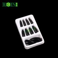 Buy cheap Cosmetic 5 Pairs Fake Nail Packaging Customizable With Transparent Lid product