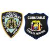 Buy cheap No Backing 120D Police Embroidered Patch With Die Cut Border from wholesalers