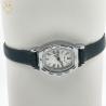 Buy cheap White Dial Analog Lady Quartz Watch Fashion Black Leather Band Watch from wholesalers