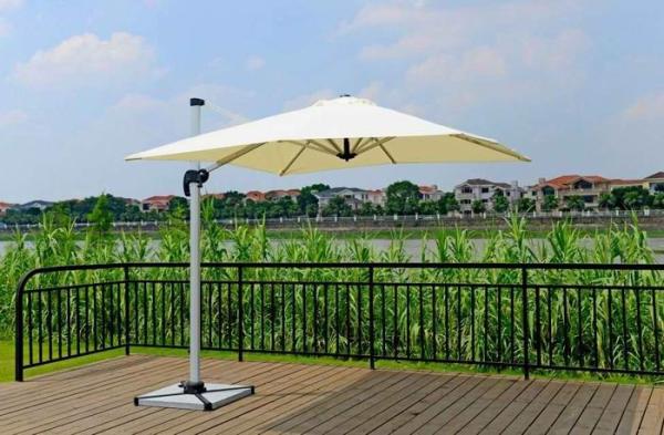 Buy cheap 2.5M Deluxe Rome Aluminum Patio Umbrella Outdoor Offset Umbrella Granite Stand from wholesalers