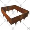 Buy cheap Anti Corrosion 1.6mm Corten Steel Border Edging Rusty Metal Landscape Edging from wholesalers