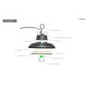 Buy cheap 277V UFO Dimmable High Bay Light Round Waterproof NLC from wholesalers