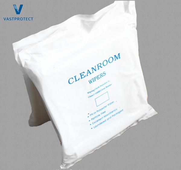 Buy cheap Initial Payment Laser Sealed Edge Particle Free Lint Free Microfiber Cleanroom Wipers from wholesalers