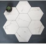 Hexagon Outdoor Indoor 8.8mm 8'X9.2' Marble Porcelain Tile