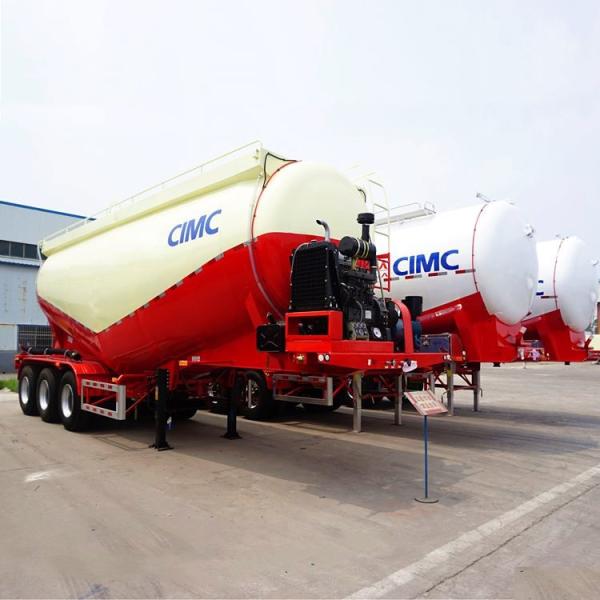 Buy cheap Pneumatic 3 Axle 50T Cement Bulk Tanker Trailer With Welded Beam from wholesalers