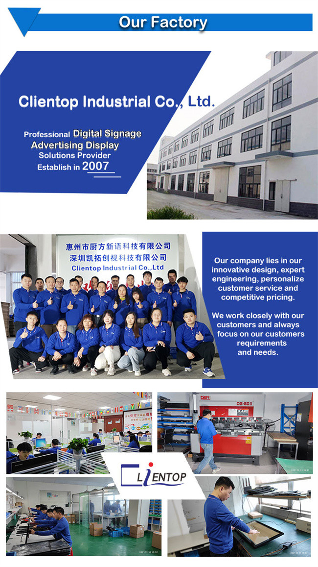 Wall Hanging LCD Digital Signage 32"-65" Gym Fitness Touch Screen Home Gym Android Smart Magic Mirror Media Advertising