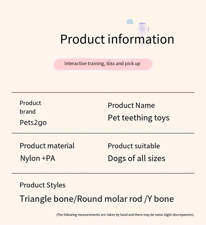 Triangular Nylon PA Pets Chew Toy To Dog Clean Teeth