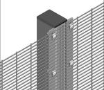 Powder Coated Welded Mesh Fence Anti Climb Welded Wire Fence Panels