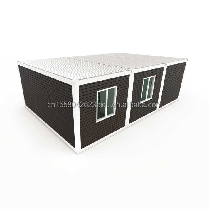 Container Houses Modern Design for Quick and Affordable Assembly of 3 Rooms 2 Bathrooms Prefabricated House