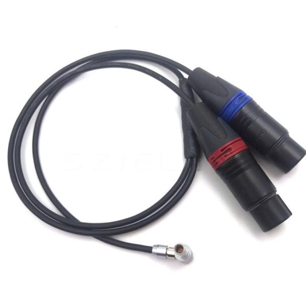 Buy cheap Arri Alexa Mini Audio Cable Lemo Right Angle 00B 5pin To Female 2* XLR 3 Pin Cable from wholesalers