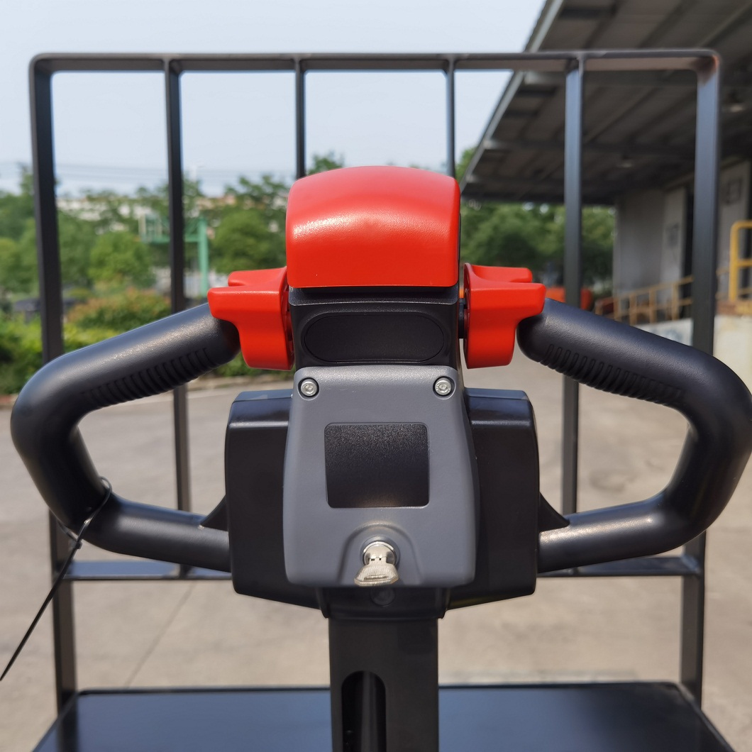 125mm Lift Height Electric Pallet Truck with 1.8 Ton Capacity and 1.5m Backrest Height