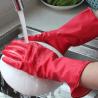 Buy cheap Flexible Kitchen Dip Flocklined Rubber Dishwashing Gloves L50g from wholesalers