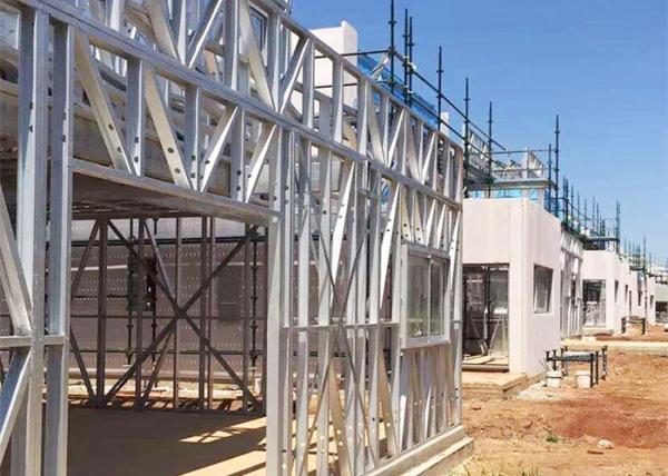 Quality Affordable Prefab House Villa Light Steel Frame House With PVC Sliding Windows for sale