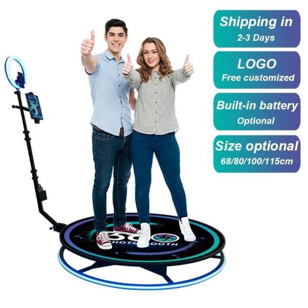 Buy cheap Intelligent Remote Control 360 Degree Photo Booth RGB Light Slow Motion from wholesalers