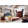 Buy cheap 2017 Classic Blue Leather King Side Double Bed from wholesalers