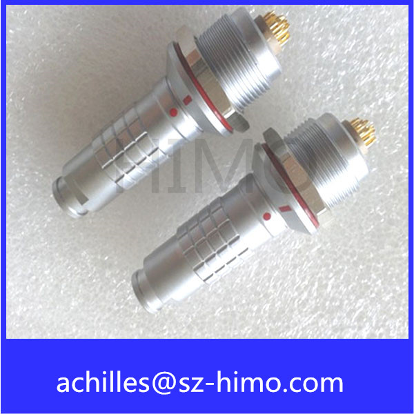 IP68 Lemo Waterproof Push Pull Connector 2 3 4 5 6 7 8 9 10 12 Pin Circular Metal Connector With Cable Wiring Harness