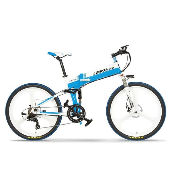 Buy cheap 26 Inch Electric Folding Bike , 400W Lankeleisi Electric Bike 10AH L G Battery from wholesalers