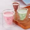 Buy cheap Double Layer Glass Coffee Mugs , Skull Whiskey / Vodka / Cocktail Glass Cup from wholesalers