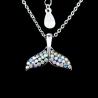 Buy cheap Elegant Design Little Mermaid Jewelry / 925 Silver Cubic Zircon Necklace from wholesalers
