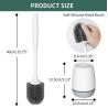 Buy cheap 2 Pack Silicone Toilet Bowl Brush With Ventilated Drying Holder from wholesalers